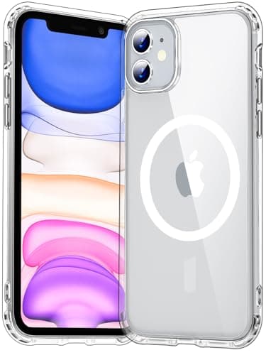 Temdan for iPhone 11 Case Clear, [Compatible with Magsafe][Anti-Yellowing][Military-Grade Protection] Shockproof Slim Phone Case Cover, Clear - Image 1