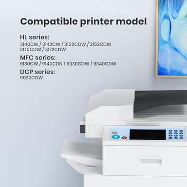 TN221 TN225 Toner Cartridge: MFC-9130cw Toner Replacement for Brother TN221/225 Toner Cartridge 5 Pack Compatible with MFC-9130cw HL-3170CDW MFC-9340CDW MFC-9330CDW HL-3140CW Printer, with 2 TN221BK - Image 3