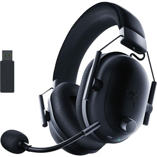 Razer BlackShark V2 Pro Wireless Gaming Headset 2023 Edition: Detachable Mic - Pro-Tuned FPS Profiles - 50mm Drivers - Noise-Isolating Earcups w/Ultra-Soft Memory Foam - 70 Hr Battery Life - Black - Image 1