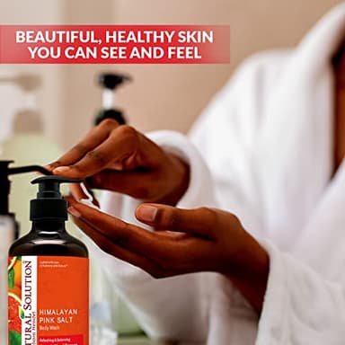Natural Solution Body Wash, Formulated with Organic Blood Orange Extracts with Himalayan Pink Salt, Revitalizes & Refreshing Your Skin, 17 fl oz/Each – Pack of 3 - Image 3