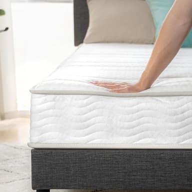 ZINUS 8 Inch Foam and Spring Hybrid Mattress [New Version], King, Fiberglass Free, Medium Firmness, Durable Support, Certified Safe Foams & Fabric, Mattress in A Box - Image 10