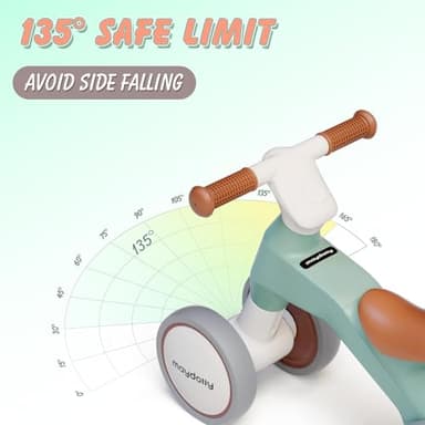 Maydolly Baby Balance Bike, Toddler Balance Bike for 1 Year Old Boys Girls, 4 Wheels Toddler Bike, First Birthday Gifts for 10-36 Month (Green) - Image 5