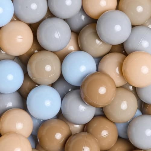 GOGOSO Ball Pits Balls for Toddlers 1-3, Plastics Shape Ball Non-Phthalate Non-BPA Non-Toxic 2.2-Inch Crush Proof Play Balls Play Tent Pool Playhouse Playpen Party Decoration,100pcs - Image 1