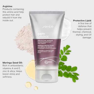 Joico Defy Damage Protective Masque | For Color-Treated Hair | Strengthen Bonds & Preserve Hair Color | With Moringa Seed Oil & Arginine | 1.7 Fl Oz - Image 5