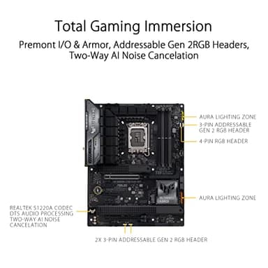 ASUS TUF Gaming Z790-Plus WiFi LGA 1700(Intel 14th,12th &13th Gen) ATX Gaming Motherboard(PCIe 5.0,DDR5,4xM.2 Slots,16+1 DrMOS,WiFi 6,2.5Gb LAN,Front USB 3.2 Gen 2 Type-C,Thunderbolt 4(USB4),Aura RGB) - Image 5