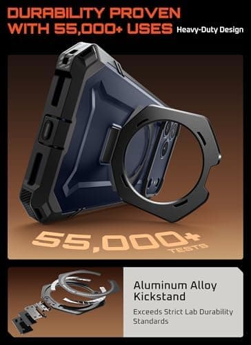 SUPCASE for iPhone 17 Pro Max Case with Kickstand (Unicorn Beetle Grip), [Camera Control Cover] [Compatible with MagSafe] [Military-Grade Drop Protection] Heavy Duty Magnetic Phone Case, Black - Image 5