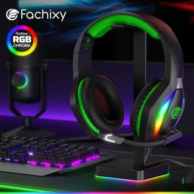 Fachixy FC100 Gaming Headset with Microphone for PS4, PS5, Switch, Xbox, PC, Mac, Gamer Headset with RGB Light, Computer Headphones with Mic - Image 7