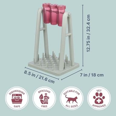 TRIXIE Cat Activity Turn Around Strategy Game, Slow Feeder, Interactive, Treat Toy, All Breed Sizes 9 x 7 x 13 in. - Image 7