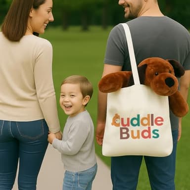 Cuddle Buds 5lbs Weighted Dog Stuffed Animal for Sensory Needs, 20'' Plush Dog, Weighted Stuffed Animals for Adults, Soft Plushie Toy - Image 6