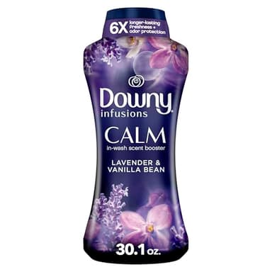 Downy Infusions In-Wash Laundry Scent Booster Beads, CALM, Soothing Lavender and Vanilla Bean Scent, 30.1 oz - Image 1