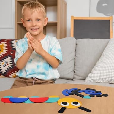 LiKee Open Ended Wooden Shape Puzzles with 36 Blocks and 60 Pattern Shapes for Toddlers 3+ Years Old, Montessori Toys Preschool Education Activity for Kids 4-8 Yrs - Image 6