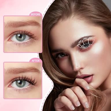 uCoolMe Short Lash Clusters Flora 8-14mm Individual Lashes D Curl Eyelash Clusters Spiky Wispy Eyelash Clusters 0.05mm Ultra-Thin Black Cotton Band(Short Flora Only Lashes) - Image 3