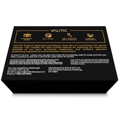 VALITIC Brightening Lemon & Turmeric Kojic Acid Soap with Vitamin C, Retinol, Collagen - Original Japanese Complex Infused with Hyaluronic Acid, Vitamin E, Shea Butter, Castile Olive Oil (2 Pack) - Image 7