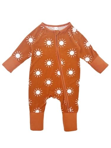 Bow Dream Infant Boys Girls Clothes Newborn Bamboo Rayon Baby girl Romper baby boy Bodysuit Jumpsuit Deep Green Dog Sun 3-6 Months - Image 4