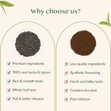 VAHDAM, Assam Black Tea Leaves (340g/12oz) 170+ Servings | High Caffeine, Non GMO, Gluten Free | STRONG, MALTY & RICH | Pure Unblended Single Origin Black Loose Leaf Tea | Vacuum Sealed - Image 5