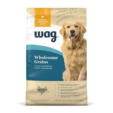 Amazon Brand – Wag Dry Dog Food, Chicken and Brown Rice, 5 lb Bag (Pack of 1) - Image 1