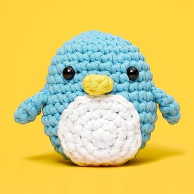 The Woobles Crochet Kit for Beginners - Easy Arts and Crafts Knitting & Crochet Animals Kit As Seen On Shark Tank - Pierre The Penguin - Image 2