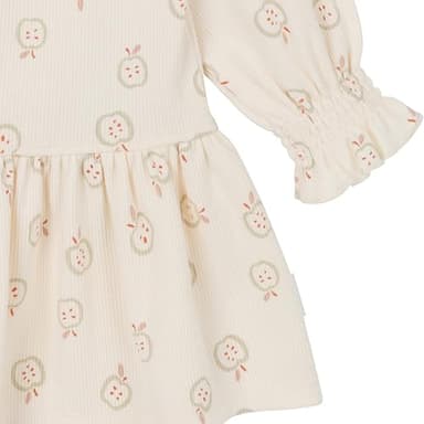 Gerber Baby Girls' Long-Sleeve Dress, Apples, 18 Months - Image 3