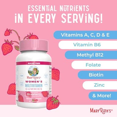 MaryRuth Organics Women's Immune Support Multivitamin Gummies | Ages 14+ | Skin Health | Gummy Vitamins for Women | Sugar-Free | Vegan | Non-GMO | 60 Count - Image 7