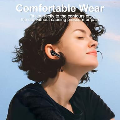 HUIFU Ear Buds Wireless Earbuds - Bluetooth Headphones 40H Playtime LED Display Deep Bass Stereo in-Ear Earphones with IPX7 Waterproof for iPhone Android Phone Tablet Laptop, Black - Image 6