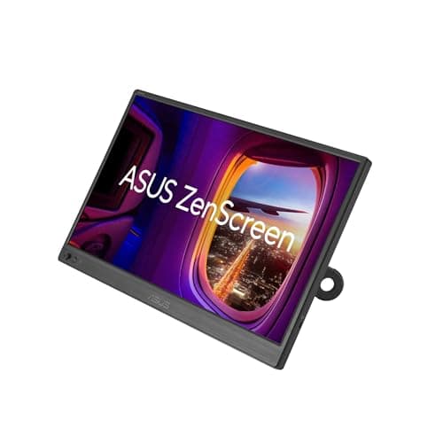 ASUS ZenScreen 16” Portable USB Monitor (MB169CK) - Full HD, IPS, Dual USB-C, Mini-HDMI, Eye Care, Flicker Free, Blue Light Filter, Anti-Glare Surface, 360° Kickstand, 3 yr Warranty - Image 1