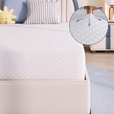 Gelsea 8 Inch Twin Mattress for Kids, Twin Size for Bunk Bed and Trundle, Cooling Gel Memory Foam for Adults and Toddler, Fiberglass Free Mattress in a Box, Foam Made in USA, CertiPUR-US Certified - Image 9