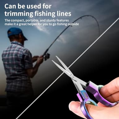 Stainless Steel Mini Folding Scissors - 2 Piece Portable Travel Scissors for Home, Office, Outdoor, Craft Use - Image 6