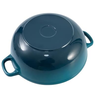 Flavehc Dutch Oven Pot with Lid 4.8 qt Enameled Cast Iron Dutch Oven for Bread Baking DarkCyan - Image 5