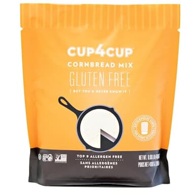 Cup4Cup Cornbread Mix, 0.88 Pounds, Certified Gluten Free, Dairy Free, Non-GMO, Kosher, Made in the USA - Image 1