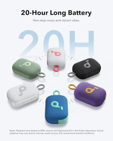 soundcore Select 4 Go Bluetooth Shower Speaker by Anker, IP67 Waterproof/Dustproof, Portable Wireless Speaker, 20H Playtime, Floatable, Powerful Sound, Electronics for Outdoors/Home/Office/Travel-Blue - Image 2