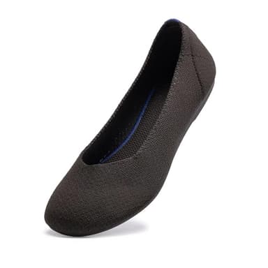 Frank Mully Women's Knit Ballet Flat Round Toe Flat Shoes Slip On Classic Low Wedge Ballerina Shoes, Bronze,10 - Image 5