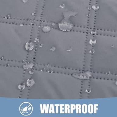 Smiry Waterproof Dog Blanket, Reversible Dog Bed Cover Pet Blanket, Soft Pet Couch Covers for Sofa Washable, Bed Couch Sofa Furniture Protector for Puppy Cat Kids (52"x82", Grey/Dark Grey) - Image 2