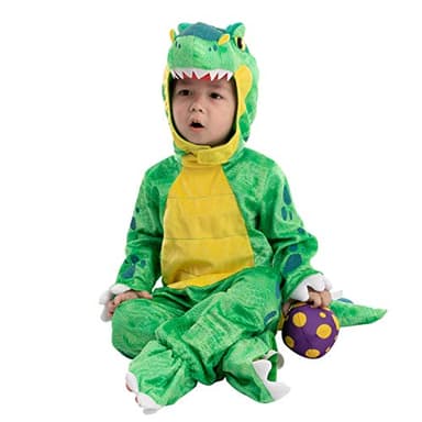 Spooktacular Creations Halloween Dinosaur Costume Kids, T-Rex Costume Outfit with Egg for Toddler Child Dress Up Party - Image 2