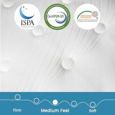 TeQsli Full Size Mattress 10 Inch, Gel Memory Foam & Pocket Springs Full Hybrid Mattress in a Box for Back Pain Relief & Motion Isolation, CertiPUR-US Certified, 10-Year Support - Image 3