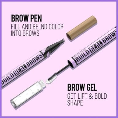 iMethod Eyebrow Pen and Eyebrow Gel - Eyebrow Pencils for Women with 4-Fork-Tip & Brow Gel Clear, Magical 2-in-1 Dual-Ended Brow Pen for Fuller-Looking Defined Brows, Stay All Day, Light Brown - Image 4