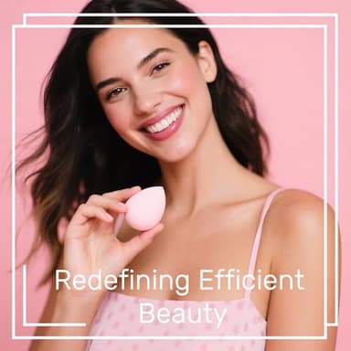 Makeup Sponge Set BS-MALL with Storage Case 7 Pcs for Liquid, Cream, and Powder,SAVE Foundation with 1 Mini Makeup Sponge For Travel Daily Use (A-Pink） - Image 5