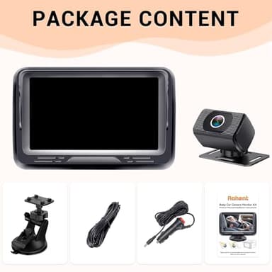 Rohent Baby Car Camera HD 1080P - Rear-Facing Infant Monitor with Night Vision Car Camera for Baby 150° Wide-Angle Lens Anti-Glare Screen Easy Install 360° Adjustable Display - Image 6