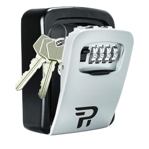 Key Lock Box with Code for Outside - Wall Mount Lockbox for Keys Outdoor - Combination Lock Box to Hide a Key Outside - Key Cabinets - Image 1