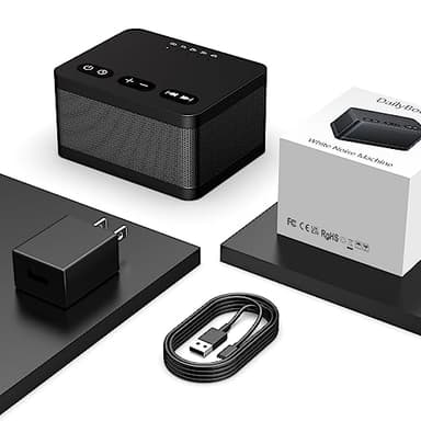 DailyBody Sound Machine White Noise Machine with 30 Soothing Sounds 36 Levels Volume 5 Timers and Memory Function Effectively Blocks Noise Ideal Sleep Machine for Baby Kids Adults… (Black) - Image 7