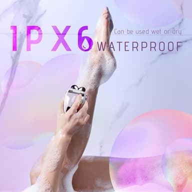 Wyklaus Electric Razors for Women Legs: 5-in-1 Rechargeable Body Shaver - Waterproof Wet Dry Hair Remover - Trimmer for Lady Face Underarms Public - Image 4