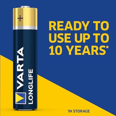 VARTA Longlife AA Batteries (100 Pack), Alkaline Triple A Battery - Image 2