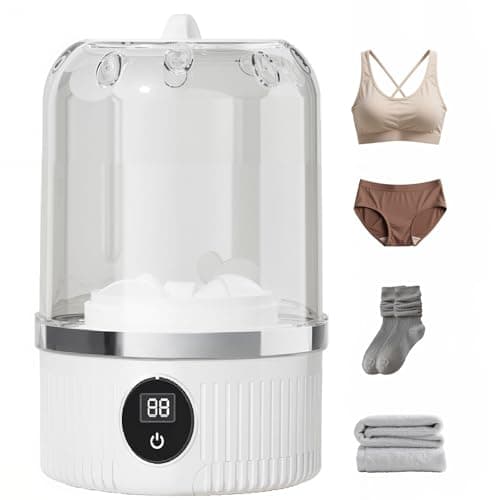 Mini Washing Machine, 2025 New Portable Washing Machine, Rechargeable Cordless Underwear Washer, Socks, Baby Clothes, Washing Machine for Apartment, Dorm, Camping - Image 1