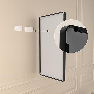 ISTRIPMF Bathroom Mirror Black,50x30 Inch Large Matte Black Bathroom Vanity Mirror,Rectangle Black Metal Framed Mirror for Wall,Anti-Rust,Shatter-Proof (Horizontal/Vertical) - Image 7