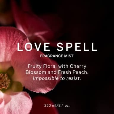 Victoria's Secret Love Spell Mist, Body Spray for Women, Notes of Cherry Blossom and Fresh Peach Fragrance (8.4 oz) - Image 3