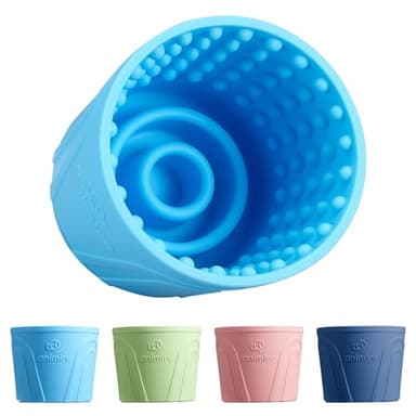 Dog Slow Feeder Lick Bowl, Anxiety Relief Dog Licking Mat Treat Dispenser, Non-Slip Anti-Choking Slow Eating Lick Bowl for Small Medium and Large Breed Dogs, BPA Free Silicone - Image 1