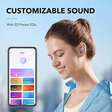 Soundcore by Anker A20i True Wireless Earbuds, Bluetooth 5.3, App, Customized Sound, 28H Long Playtime, Water-Resistant, 2 Mics for AI Clear Calls, Single Earbud Mode (Purple) - Image 2