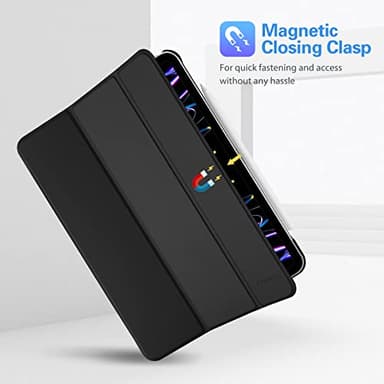 ProCase Cover for iPad Pro 11 Inch Case 2022/2021/2020/2018, Slim Stand Hard Back Shell Smart Cover for iPad Pro 11 4th Gen 2022/3rd Gen 2021/ 2nd Gen 2020/1st Gen 2018 -Black - Image 9