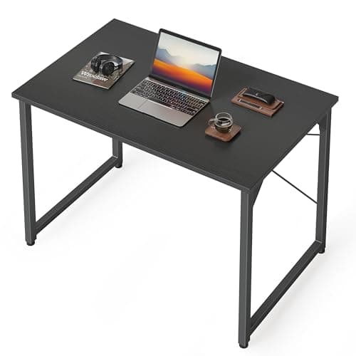 Cubiker Small Computer Desk, 32 inch Home Office Kids Desk for Bedroom and Small Spaces, Modern Simple Cheap Table for Studying, Writing, Working, Black - Image 1