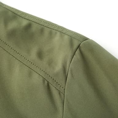 URBANFIND Men's Bomber Jackets Casual Lightweight Windbreaker Fashion Spring Fall Coats US XL Avocado Green - Image 4