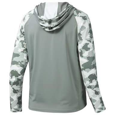 BASSDASH Men’s UPF 50 Performance Fishing Shirt Cooling Hoodie Camo Long Sleeve FS17M - Image 3